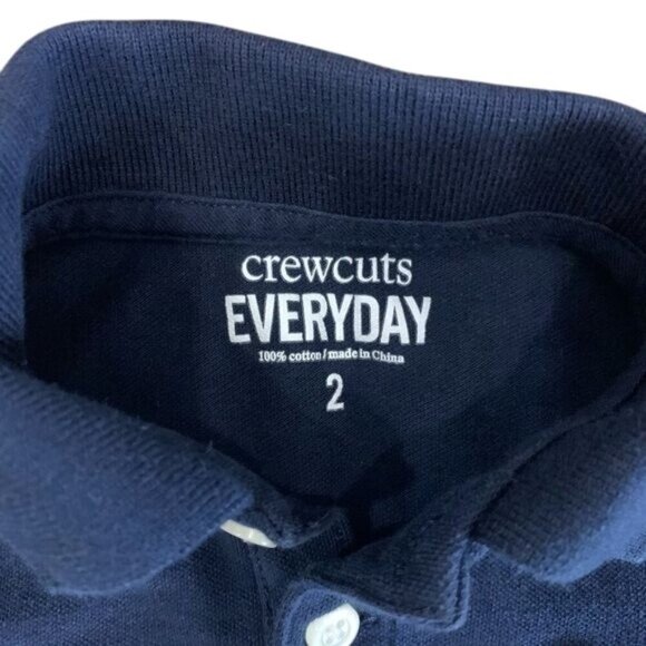 Crewcuts Long Sleeve Navy Polo Shirt With Gnome Logo Size Boy Toddler 2T - Picture 2 of 8